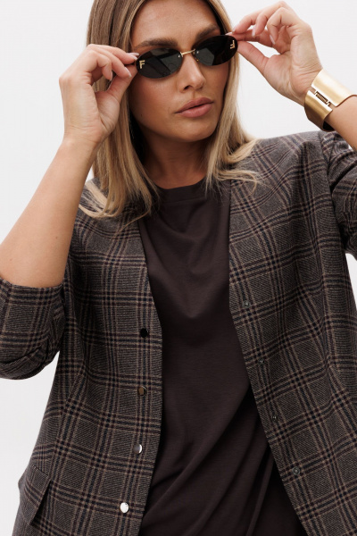 Жакет Ma Vie М-694 коричневый - фото 13