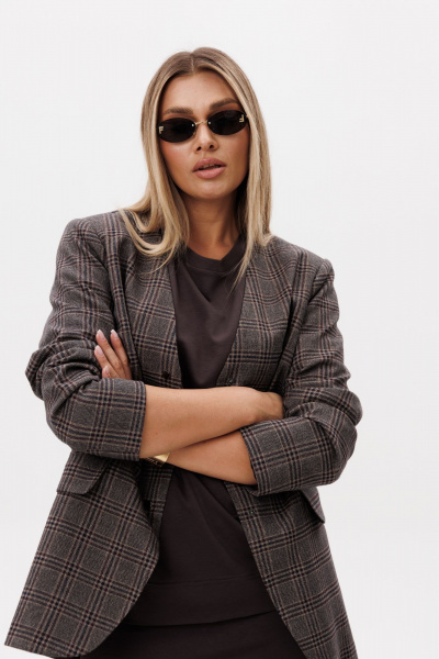 Жакет Ma Vie М-694 коричневый - фото 12