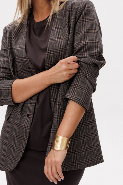 Жакет Ma Vie М-694 коричневый - фото 11