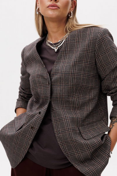 Жакет Ma Vie М-694 коричневый - фото 7