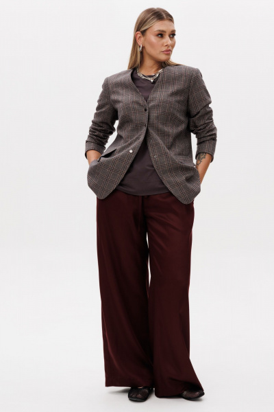 Жакет Ma Vie М-694 коричневый - фото 4