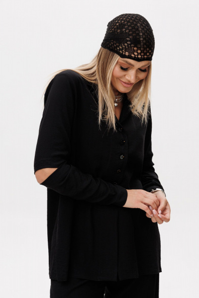 Блуза, брюки Ma Vie М-697 черный - фото 9