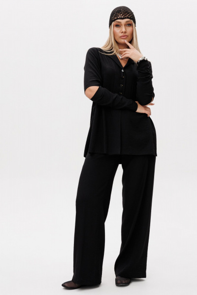 Блуза, брюки Ma Vie М-697 черный - фото 6