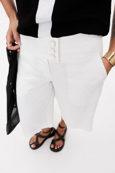 Блуза, шорты Ma Vie М-698 белый_ черный - фото 15