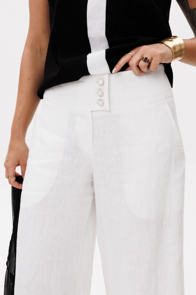 Блуза, шорты Ma Vie М-698 белый_ черный - фото 13