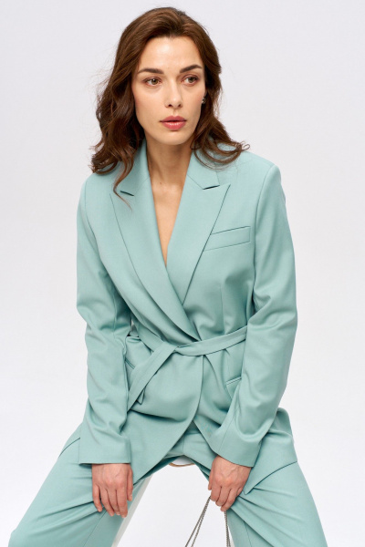 Жакет LUEL 251/4 бирюзовый - фото 7