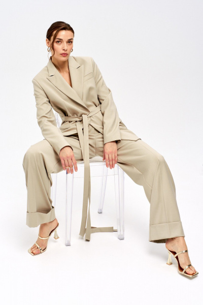 Жакет LUEL 251/4 оливковый - фото 2