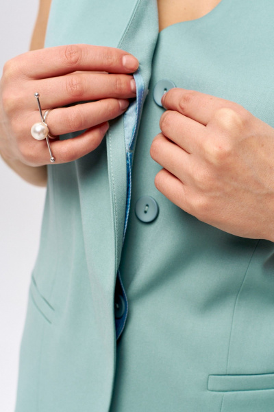 Жилет LUEL 252/5 бирюзовый - фото 8