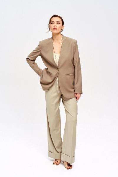 Жакет LUEL 2510.4 хаки - фото 3