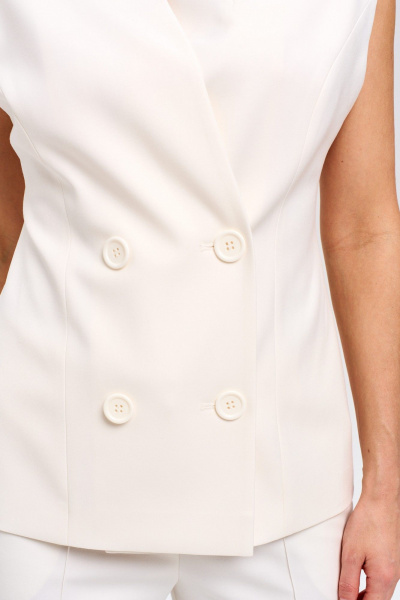 Жилет LUEL 257/5 молочный - фото 3