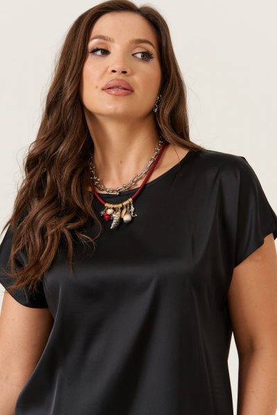 Блуза Панда 109740 черный - фото 3