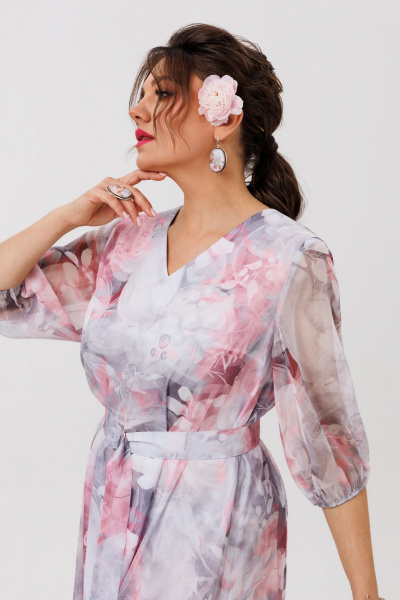 Платье Anelli 1605 розовый_сапфир - фото 9