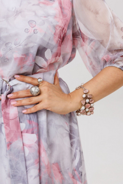 Платье Anelli 1605 розовый_сапфир - фото 7