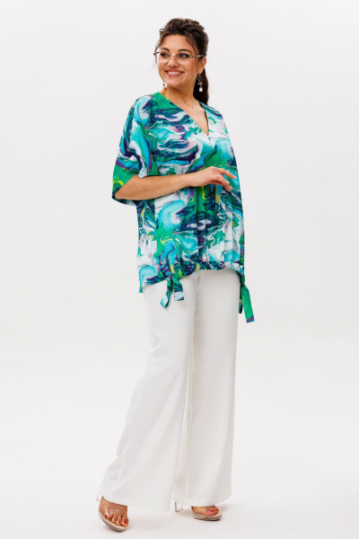 Блуза Anelli 1606.1 морские_узоры - фото 9