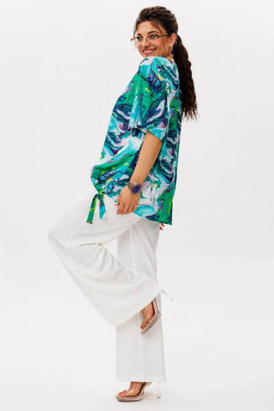 Блуза Anelli 1606.1 морские_узоры - фото 8