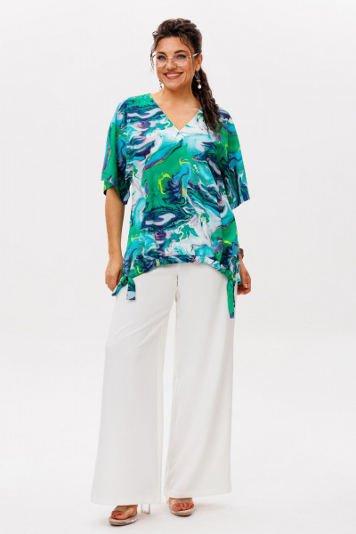 Блуза Anelli 1606.1 морские_узоры - фото 6