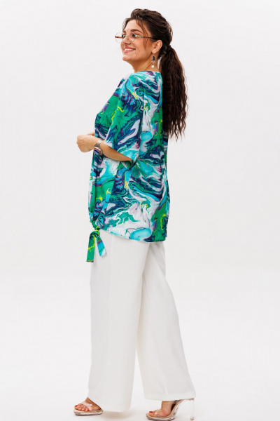 Блуза Anelli 1606.1 морские_узоры - фото 4