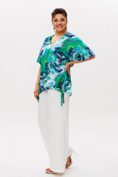 Блуза Anelli 1606.1 морские_узоры - фото 2
