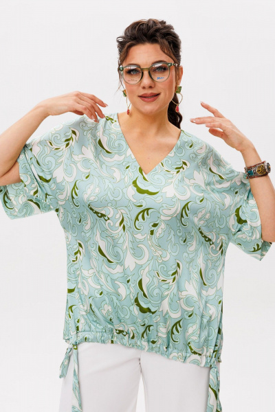 Блуза Anelli 1606.1 мятный_танец - фото 10