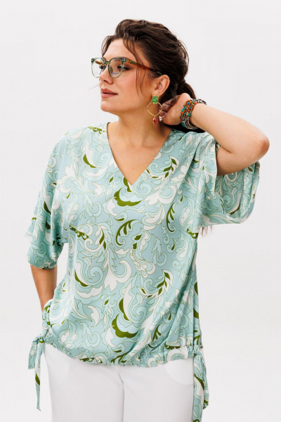 Блуза Anelli 1606.1 мятный_танец - фото 1