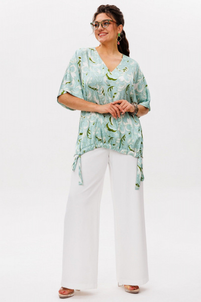 Блуза Anelli 1606.1 мятный_танец - фото 2