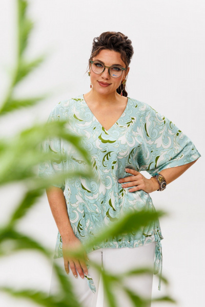 Блуза Anelli 1606.1 мятный_танец - фото 6