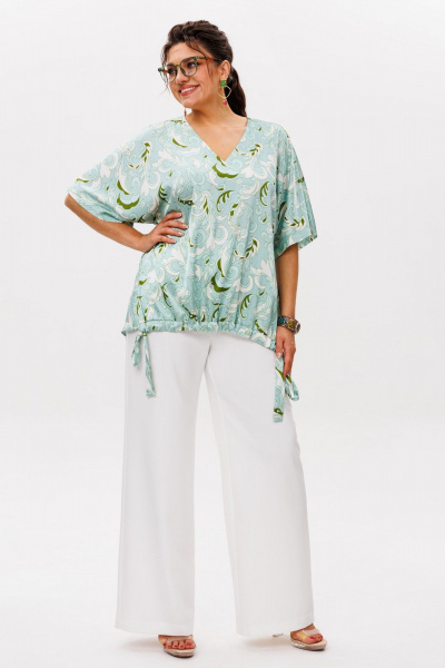 Блуза Anelli 1606.1 мятный_танец - фото 5