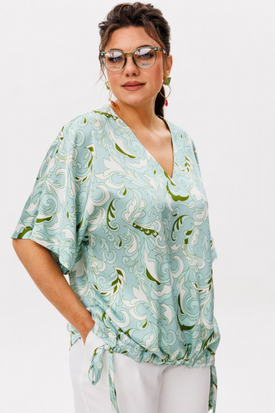 Блуза Anelli 1606.1 мятный_танец - фото 4