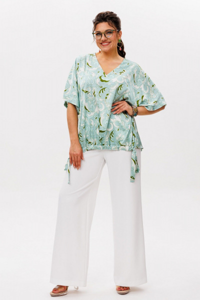 Блуза Anelli 1606.1 мятный_танец - фото 3
