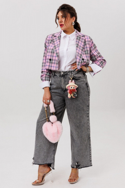 Жакет Anelli 1603 сахарная_вата - фото 6