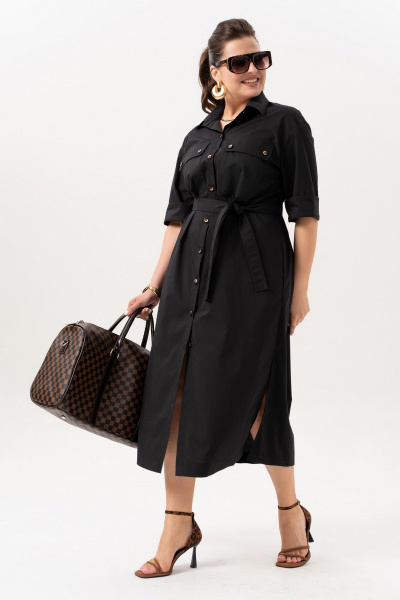 Платье Andina 835 черный - фото 13