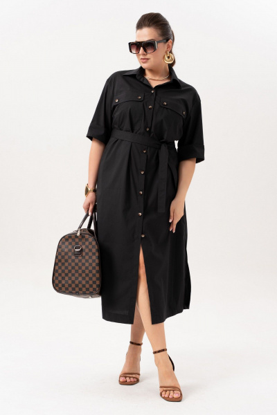 Платье Andina 835 черный - фото 12