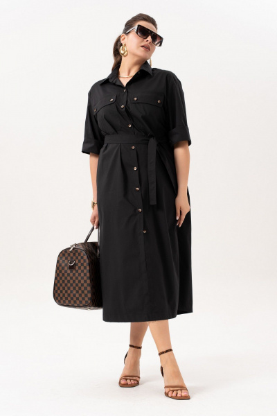 Платье Andina 835 черный - фото 10