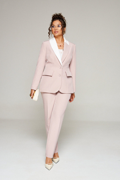 Блуза, брюки, жакет Beautiful&Free 6354 пыльная_роза - фото 1