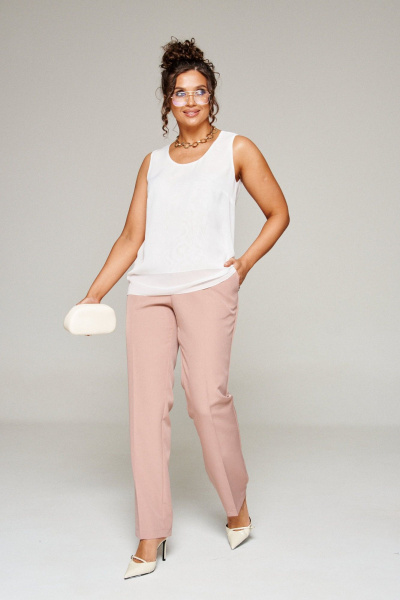 Блуза, брюки, жакет Beautiful&Free 6354 мокко - фото 7