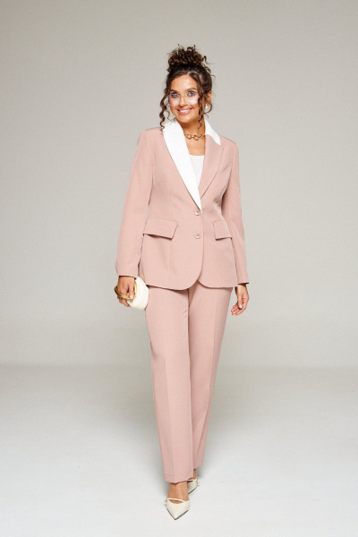 Блуза, брюки, жакет Beautiful&Free 6354 мокко - фото 1