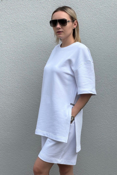 Футболка, шорты S.O.L O Me М-749 белый - фото 2