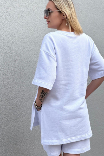 Футболка, шорты S.O.L O Me М-749 белый - фото 3