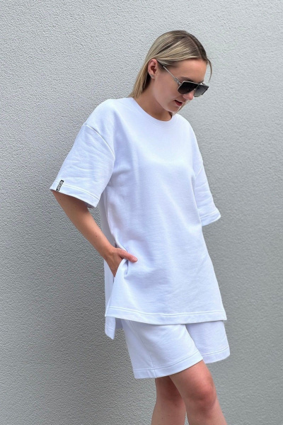 Футболка, шорты S.O.L O Me М-749 белый - фото 1