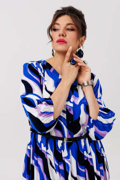 Платье Anelli 1454 ультрамарин - фото 9