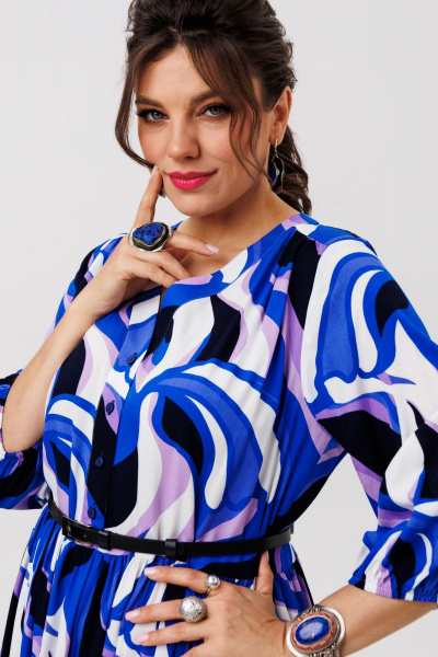 Платье Anelli 1454 ультрамарин - фото 4