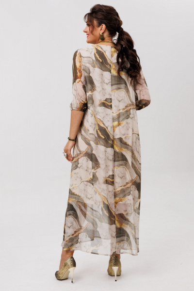 Платье Anelli 1605 мраморное_золото - фото 10