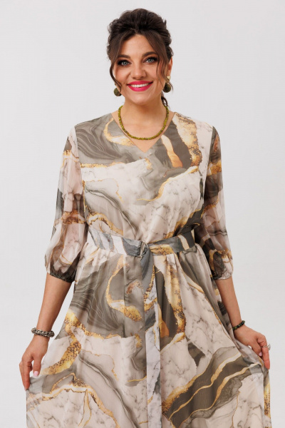 Платье Anelli 1605 мраморное_золото - фото 8