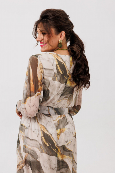 Платье Anelli 1605 мраморное_золото - фото 7