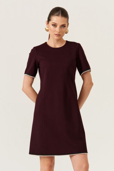 Платье Панда 208783w бордовый - фото 2