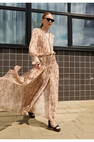 Платье DEVITA 1041 бежевый - фото 10