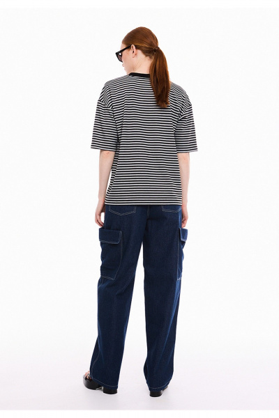 Джемпер DEVITA 6029-1 черный_серый - фото 7