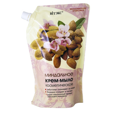 Жидкое мыло Belita Дой-пак пакет (Б) Миндаль-Крем-мыло косметическое - фото 1