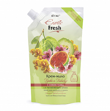 Жидкое мыло Belita Дой-пак пакет Крем-мыло "ГУАВА И ГИБИСКУС" - фото 1