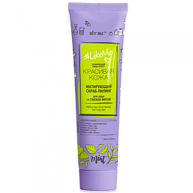 Скраб Belita КРАСИВАЯ КОЖА СКРАБ-Пилинг матирущий д/лица со свежей мятой - фото 1